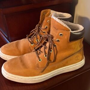 Timberland Men's Tan and Brown Sneakers